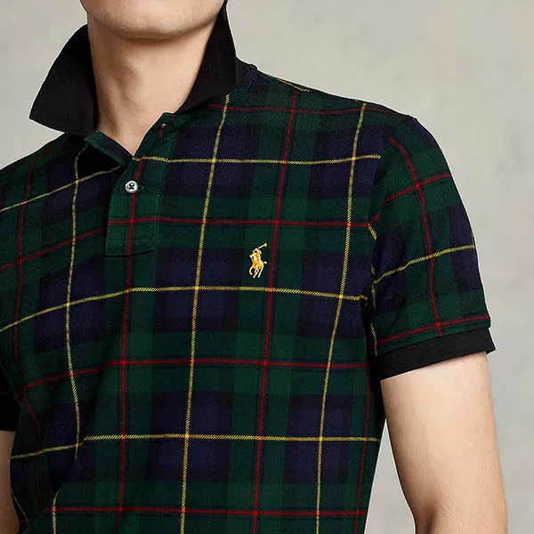 Áo Polo Nam Ralph Lauren Tartan Polo Shirt 182001 Màu Xanh Size XS - Thời trang - Vua Hàng Hiệu