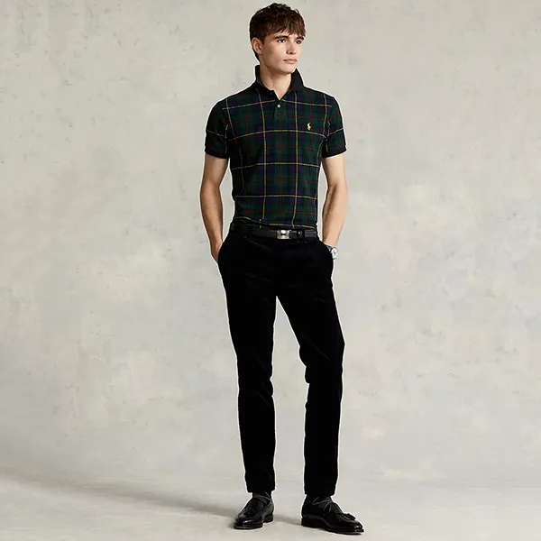 Áo Polo Nam Ralph Lauren Tartan Polo Shirt 182001 Màu Xanh Size XS - Thời trang - Vua Hàng Hiệu