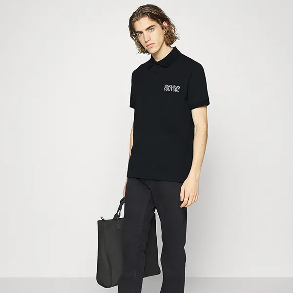 Áo Polo Nam Versace Jeans Couture Polo Shirt CJ01T899 Màu Đen Size S - Thời trang - Vua Hàng Hiệu