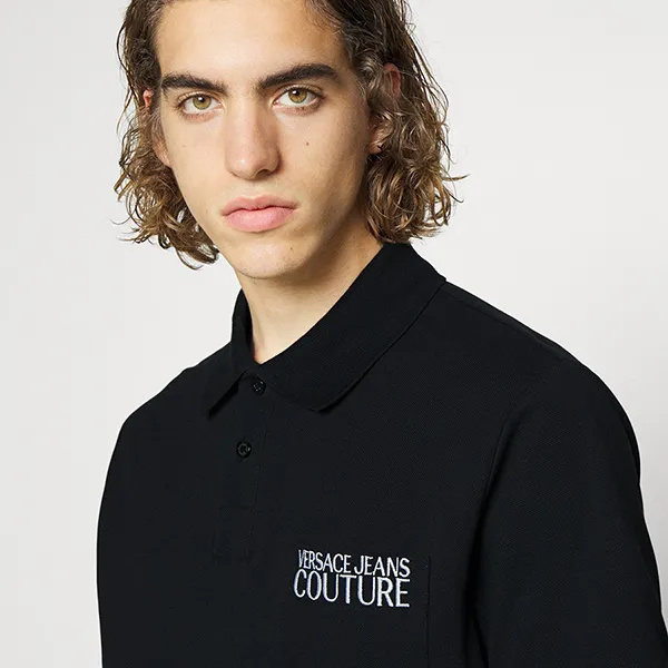 Áo Polo Nam Versace Jeans Couture Polo Shirt CJ01T899 Màu Đen Size S - Thời trang - Vua Hàng Hiệu