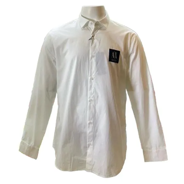 Áo Sơ Mi Nam Armani Exchange 6LZC22/ZNTQZ - GD04 Màu Trắng Size XS - Thời trang - Vua Hàng Hiệu