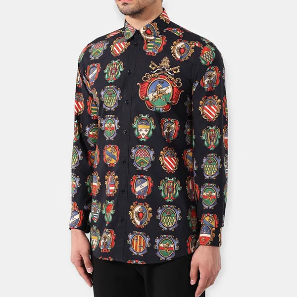 Áo Sơ Mi Nam Dolce & Gabbana D&G Martini G5EJ1T Phối Màu Size 40