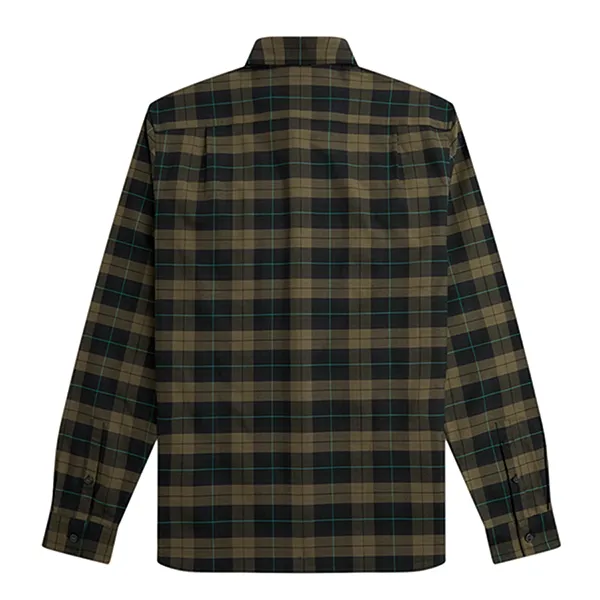 Áo Sơ Mi Nam Fred Perry Tartan Shirt M5663 - Q20 Màu Xanh/Đen Size M - Thời trang - Vua Hàng Hiệu