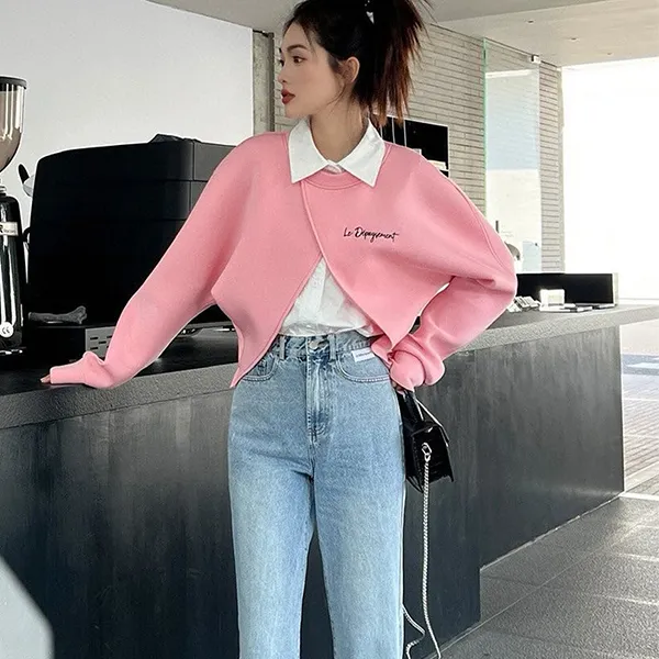 Áo Sơ Mi Nữ Le Dépaysement Paris Màu Hồng Size S