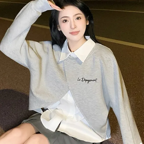 Áo Sơ Mi Nữ Le Dépaysement Paris Màu Xám Size S - Thời trang - Vua Hàng Hiệu