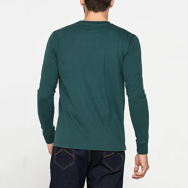 Áo Thun Dài Tay Nam Carrera Jeans  In Heavy Cotton T-Shirt 815B0052X_63H Màu Xanh Green Size M - 3