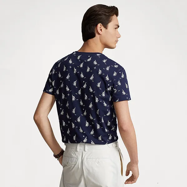 Áo Thun Nam Ralph Lauren Classic Fit Printed Jersey T-Shirt 623001 - NVY Màu Navy Size XS - Thời trang - Vua Hàng Hiệu