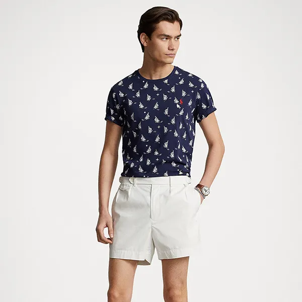 Áo Thun Nam Ralph Lauren Classic Fit Printed Jersey T-Shirt 623001 - NVY Màu Navy Size XS - Thời trang - Vua Hàng Hiệu
