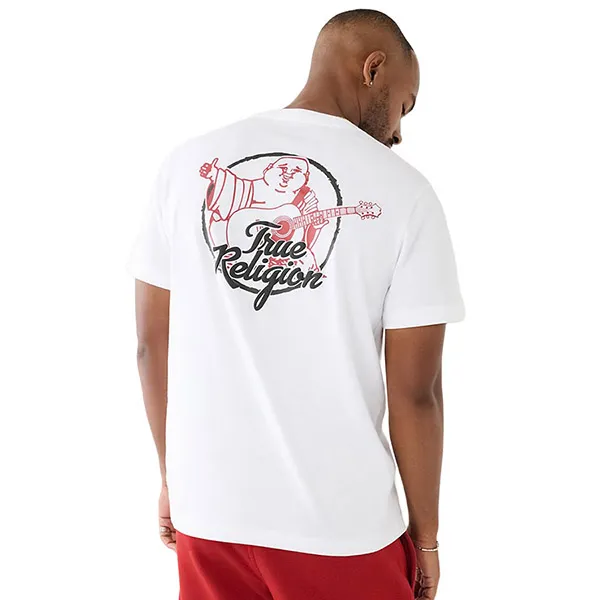 Áo Thun Nam True Religion Logo Đen Có Viền 107815 - TB01 Màu Trắng Size S - Thời trang - Vua Hàng Hiệu