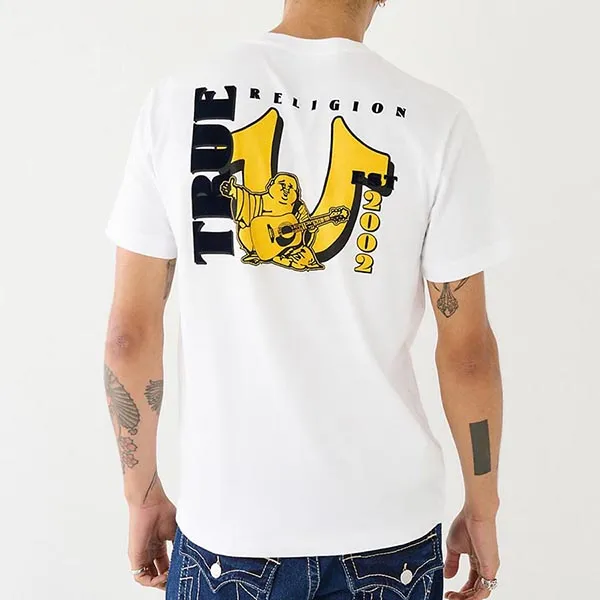 Áo Thun Nam True Religion Logo Tshirt 107810 - TB01 Màu Trắng Size S
