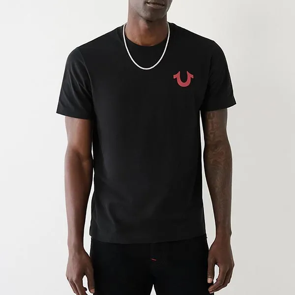 Áo Thun Nam True Religion Logo Tshirt 107996 - TB01 Màu Đen Size XS