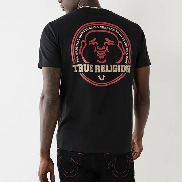 Áo Thun Nam True Religion Logo Tshirt 107996 - TB01 Màu Đen Size XS