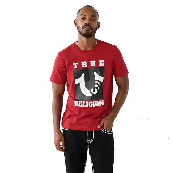 Áo Thun Nam True Religion Logo Tshirt 108001 TB01 Màu Đỏ Size L