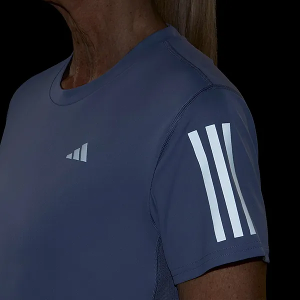 Áo Thun Nữ Adidas Women's  Own The Run T-Shirt IC5195 Màu Xanh Tím Size S - 4
