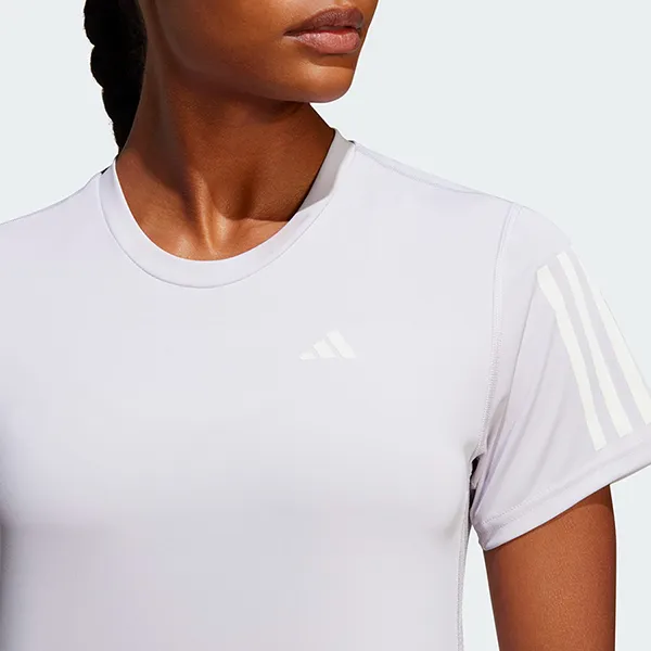 Áo Thun Nữ Adidas Women's Own The Run T-Shirt IC5192 Màu Trắng Xám Size L