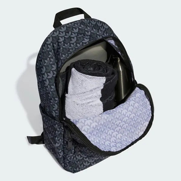 Balo Adidas Monogram Backpack IU0009 Màu Đen Họa Tiết
