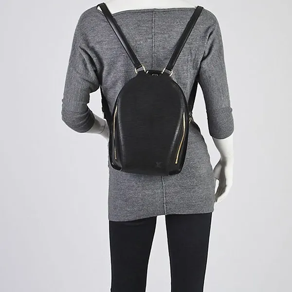 Balo Louis Vuitton LV Black Epi Leather Mabillon Backpack Bag Màu Đen - Túi xách - Vua Hàng Hiệu
