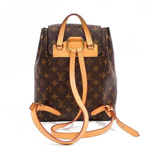 Balo Nữ Louis Vuitton LV Montsouris Backpack Monogram Canvas Màu Nâu Đen - Túi xách - Vua Hàng Hiệu