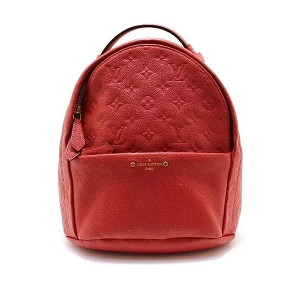 Balo Nữ Louis Vuitton LV Sorbonne Rucksack Monogram Empreinte Backpack M44015 Màu Đỏ
