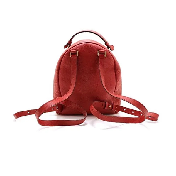 Balo Nữ Louis Vuitton LV Sorbonne Rucksack Monogram Empreinte Backpack M44015 Màu Đỏ