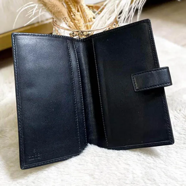 Bìa Sổ Gucci Vintage Màu Đen