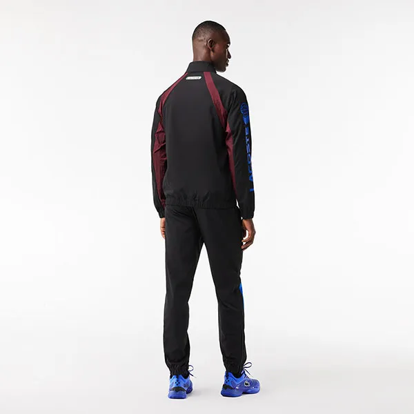 Bộ Quần Áo Gió Nam Lacoste Tennis x Daniil Medvedev Tracksuit WH1789-00 Màu Xanh Đen Size 3
