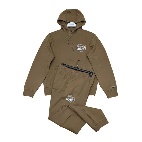 Bộ Quần Áo Nỉ Nam Lacoste Jogger Trackpantst Màu Nâu Size 3