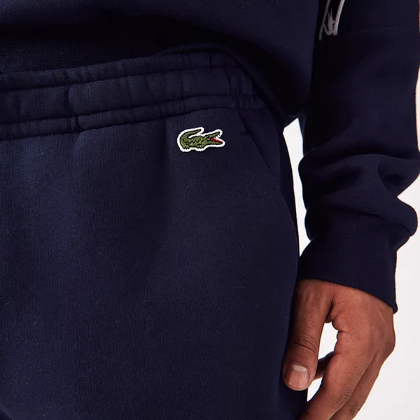 Bộ Quần Áo Nỉ Nam Lacoste Men's Printed Bands Trackpants Màu Xanh Navy Size 4
