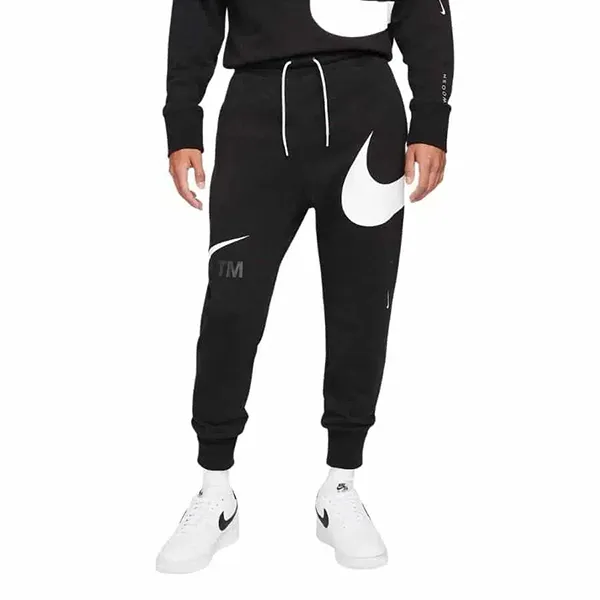 Bộ Quần Áo Nỉ Nam Nike Large Logo DD6088-010/DD6092-010 Màu Đen Trắng Size L