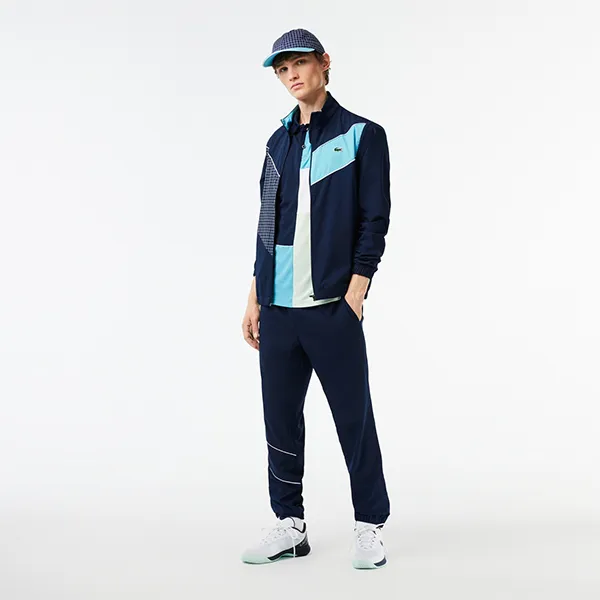 Bộ Thể Thao Lacoste Stretch Fabric Tennis Tracksuit WH1796 RIG Màu Xanh Navy Size 3 - Thời trang - Vua Hàng Hiệu