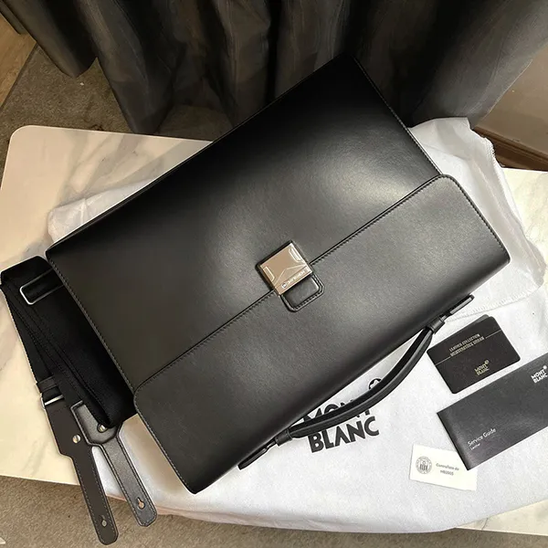 Cặp Xách Tay Nam Montblanc Màu Đen