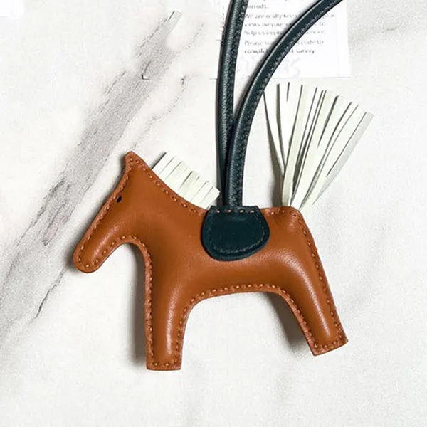 Charm Túi Hermès Rodeo PM charm Gold / Vert Fizz / Vert Cyprès Màu Nâu - Túi xách - Vua Hàng Hiệu