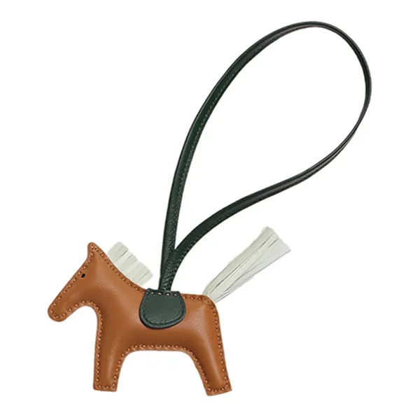 Charm Túi Hermès Rodeo PM charm Gold / Vert Fizz / Vert Cyprès Màu Nâu - Túi xách - Vua Hàng Hiệu