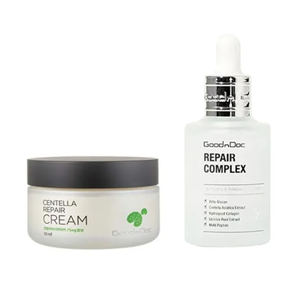 Combo Kem Dưỡng Goodndoc Centella Repair Và Serum Repair Complex (50ml + 30ml) - Mỹ phẩm - Vua Hàng Hiệu