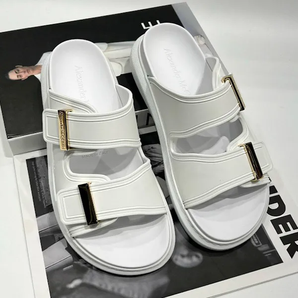 Dép Alexander Mcqueen Oversole Hybrid Slide White 658063-W4Q52-9339 Màu Trắng Size 36 - Dép - Vua Hàng Hiệu