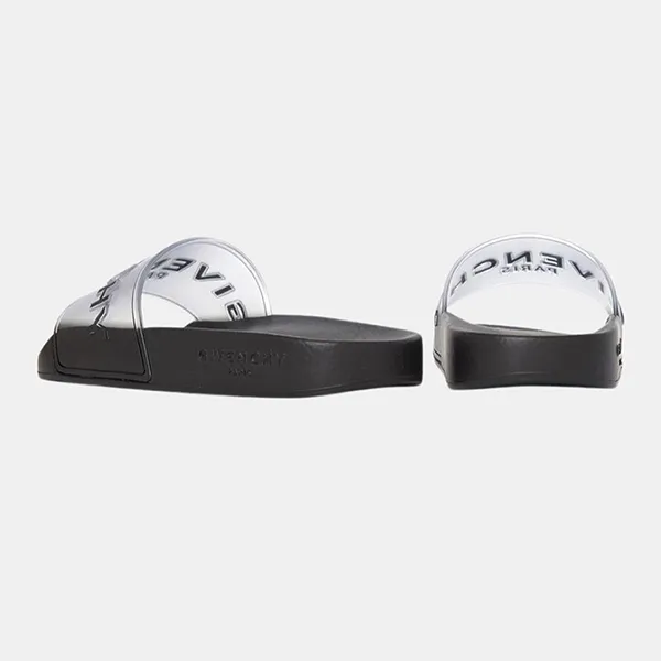 Dép Givenchy Slide Flat Sandals Black BE3004E188 Màu Đen Xám Size 39 - Dép - Vua Hàng Hiệu