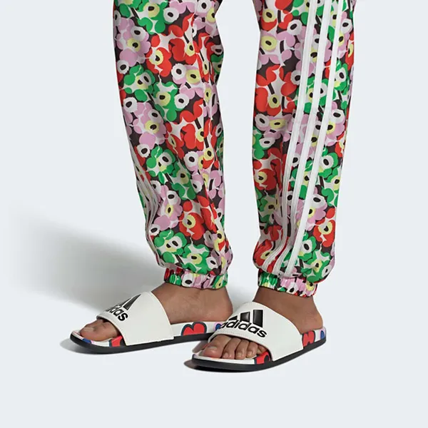 Dép Nữ Adidas Adilette Comfort Slides IE4971 Màu Trắng Họa Tiết Size 37