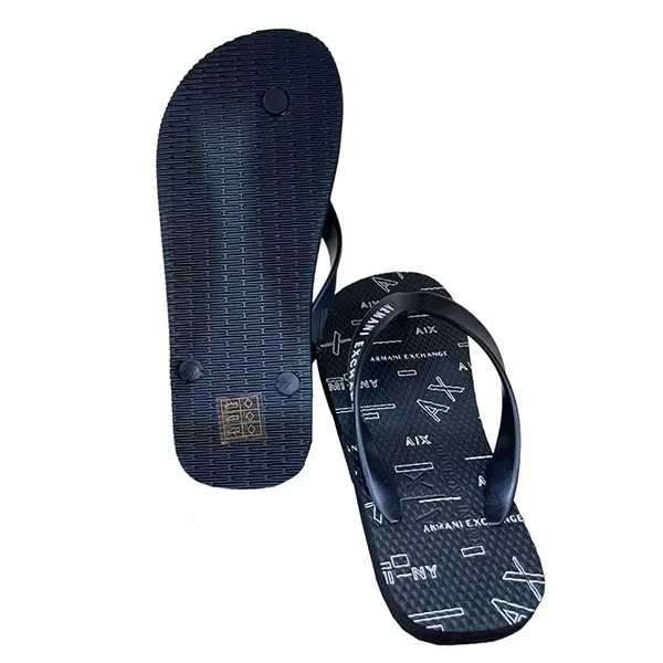 Dép Xỏ Ngón Armani Exchange XUQOO1/XV150 Sandals Màu Đen Size 39
