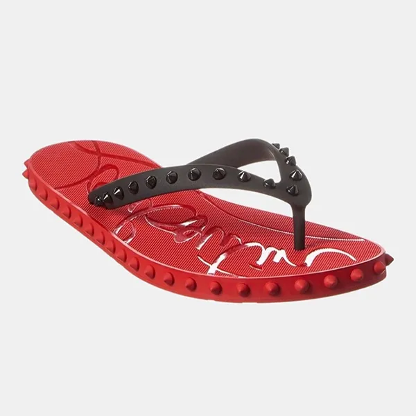 Dép Xỏ Ngón Nam Christian Louboutin Super Loubi Flip Flop 1230963H358 Màu Đỏ Size 40 - Dép - Vua Hàng Hiệu