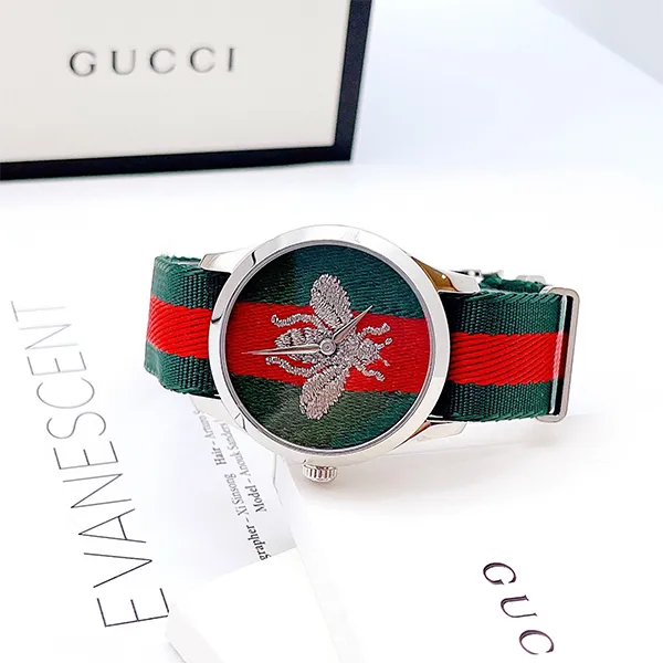 Đồng Hồ Gucci G-Timeless Le Marche Des Merveilles Màu Xanh Đỏ
