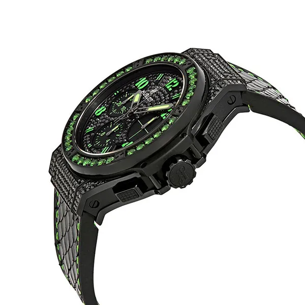 Đồng Hồ Hublot Bigbang 41mm Limited Black Fluo Green Màu Đen