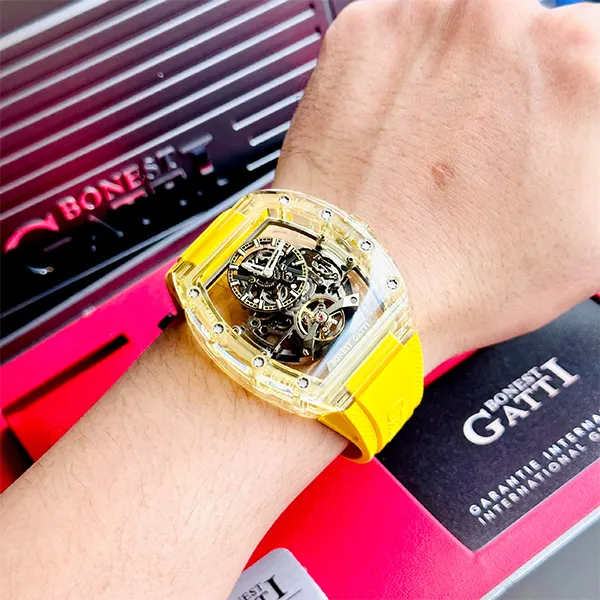 Đồng Hồ Nam Bonest Gatti Sapphire BG9960 A3 Màu Vàng