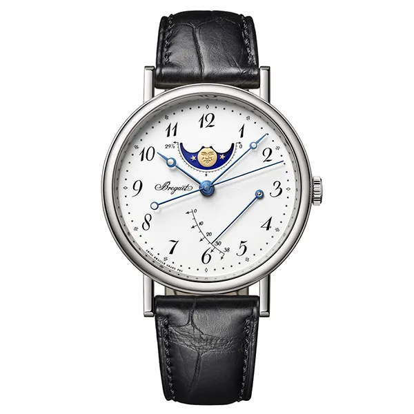 Đồng Hồ Nam Breguet Classique Moonphase Power Reserve 39mm 7787BB/29/9V6 Màu Đen Trắng