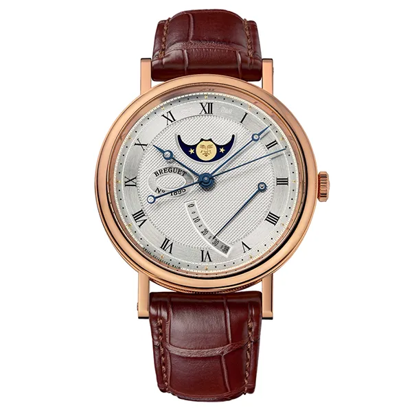 Đồng Hồ Nam Breguet Classique Moonphase Power Reserve 39mm 7787BR/12/9V6 Màu Nâu Vàng - Đồng hồ - Vua Hàng Hiệu
