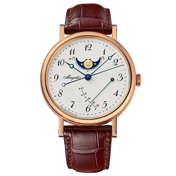 Đồng Hồ Nam Breguet Classique Moonphase Power Reserve 39mm 7787BR/29/9V6 Màu Nâu Vàng