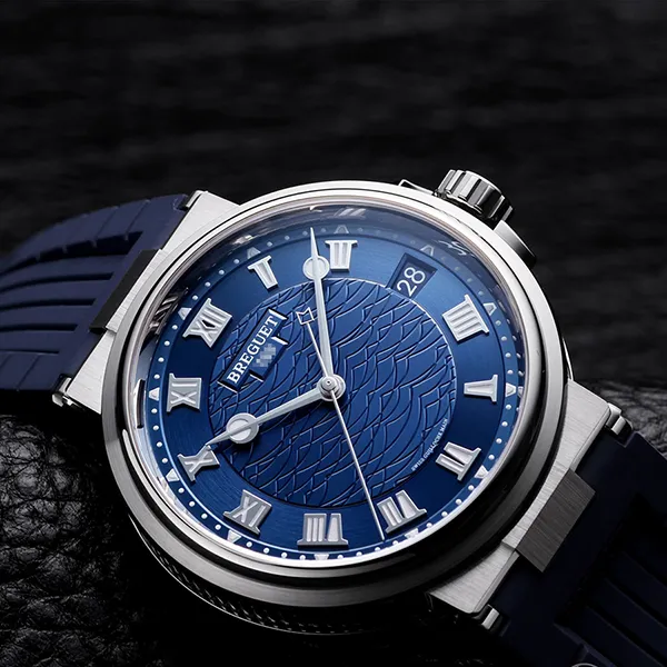 Đồng Hồ Nam Breguet Marine 5517BB/Y2/5ZU Màu Xanh Bạc
