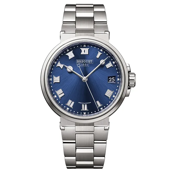 Đồng Hồ Nam Breguet Marine 5517TI/Y1/TZ0 Titanium Màu Xanh Bạc - Đồng hồ - Vua Hàng Hiệu