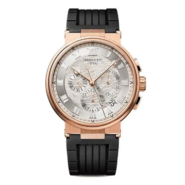 Đồng Hồ Nam Breguet Marine 5527BR/12/5WV – 18k Rose Gold Màu Đen/Vàng Hồng