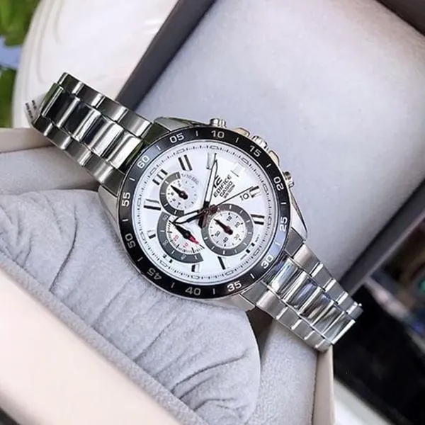 Đồng Hồ Nam Casio Edifice Quartz FV-550D-7A Màu Bạc - Đồng hồ - Vua Hàng Hiệu