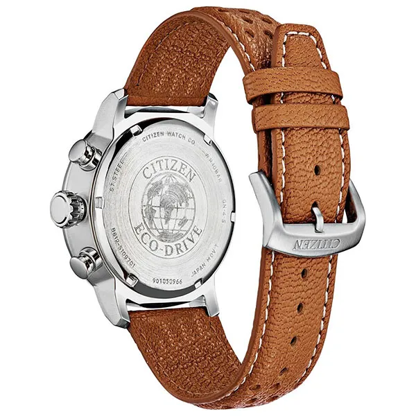 Đồng Hồ Nam Citizen Eco-Drive CA0641-32X Brycen Leather Strap Màu Nâu Trắng